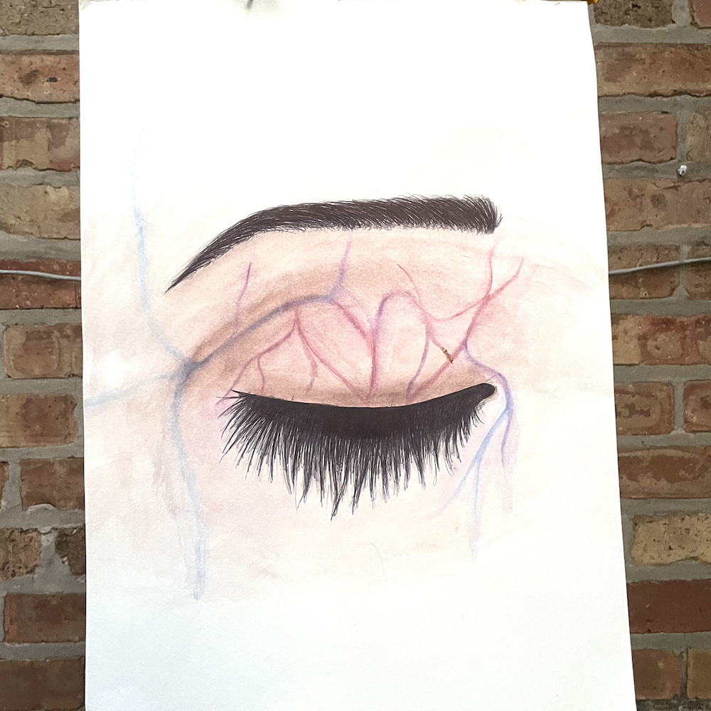 Veins of Rest (Closed Eyelid Study)